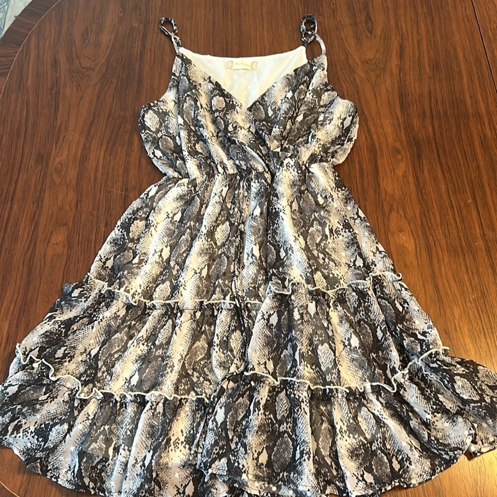 Spaghetti Strap Ruffle Tier Dress